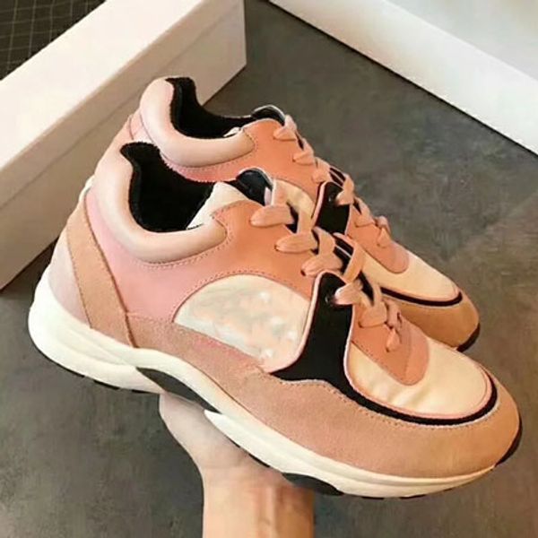 

Real leather neaker trainer de igner hoe women ca ual hoe running hoe huarache ize 35 41 with box ch8, Black