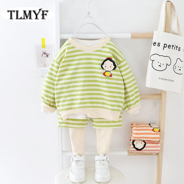 

baby girl 2 pc/set little girl sweater and pants spring wear 20200313-6, White