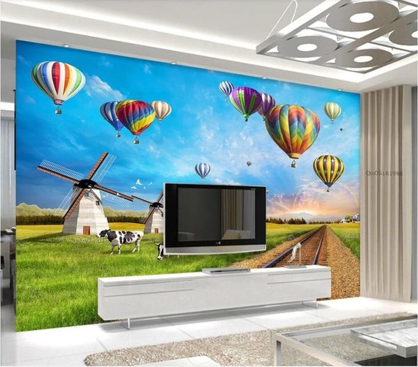 

3d wallpaper custom p mural wonderland grassland pasture scenery home decor living room 3d wall murals wallpaper for walls 3 d