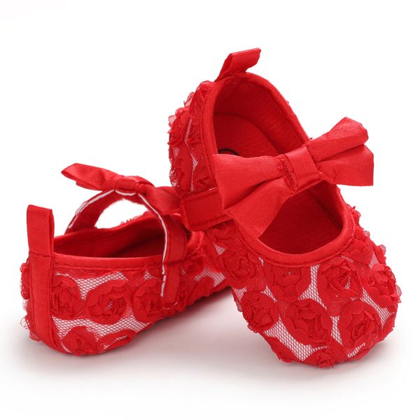 

детская обувь для новорожденных гирс цветочные bowknot шпаргалки обувь элегантные cotton soft sole prewalker партии pageant принцесса цветов