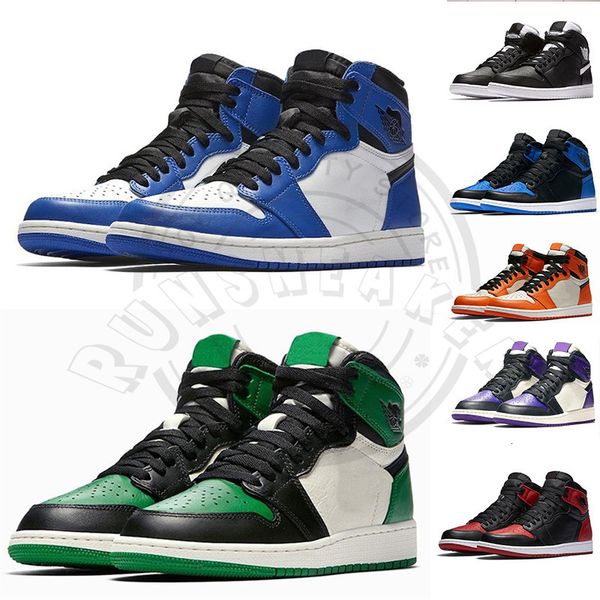 

classic 1 high og 3 bred toe chicago banned game royal mens womens basketball shoes shattered backboard shadow track sneakers size 13