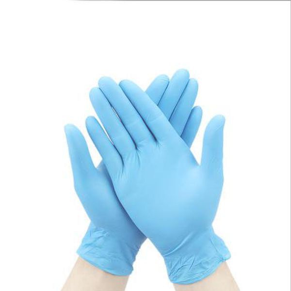 

dhl готов к отправке! пакет 100шт премиум нитрил синий резиновый чистящие перчатки порошок бесплатно не винил латекс 02