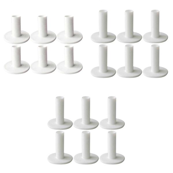 

18pcs soft rubber golf tee driving range practice tee holder divot accessory
