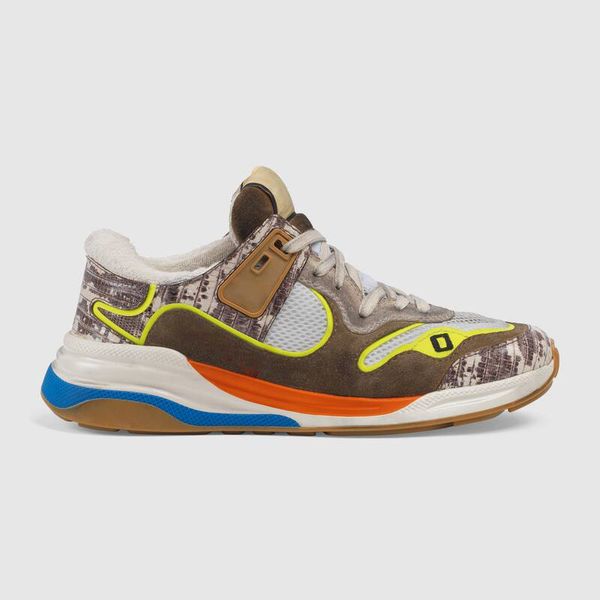 

2019 ultrapace sneakers with reflective fabric for men paris designer luxury suede mesh vintage classic suede lace up trainers 35-45 59 54, Black