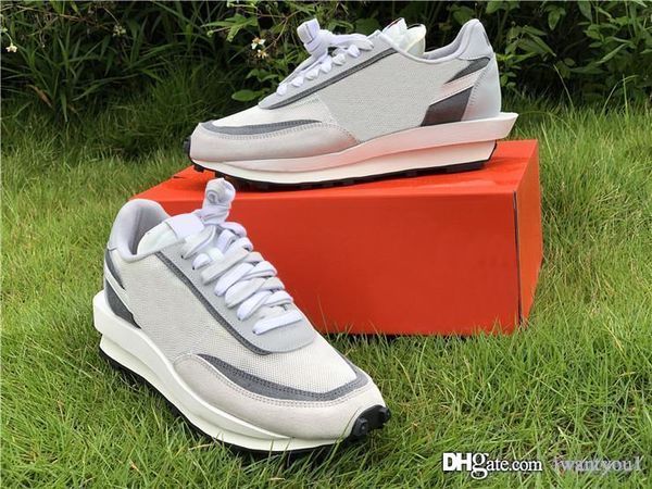 

выпуск аутентичные sacai x ldv вафли ldwaffle рассвет мужчины женщины кроссовки саммит белый волк серый черный сосновый зеленый bv0073-001 с