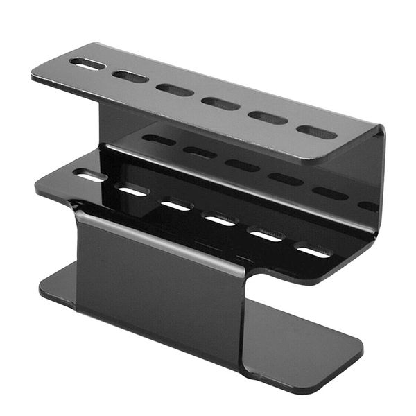 

storage makeup display rack 6 holes compact acrylic portable organizer eyelash tweezers stand stable stabilize travel home