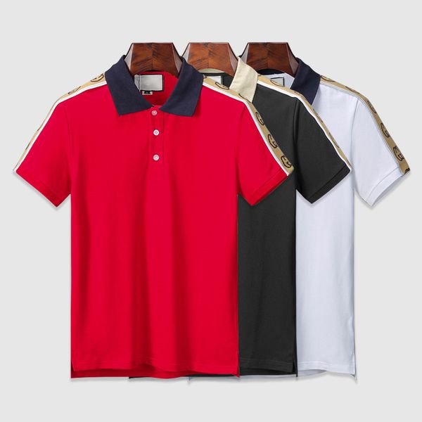 

мужская одежда poloshirt рубашки мужчин бленда хлопка с коротким рукавом повседневная дышащий лето дышащий твердая одежда мужчины размер -3, White;black