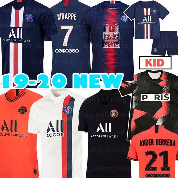

ПСЖ футбол Джерси 7 Мбаппе 2019 2020 Париж Икарди 9 Кавани Сарабия Маркиньос Андер Эррера Верратти Гана т. Сильва главная футбольная рубашка