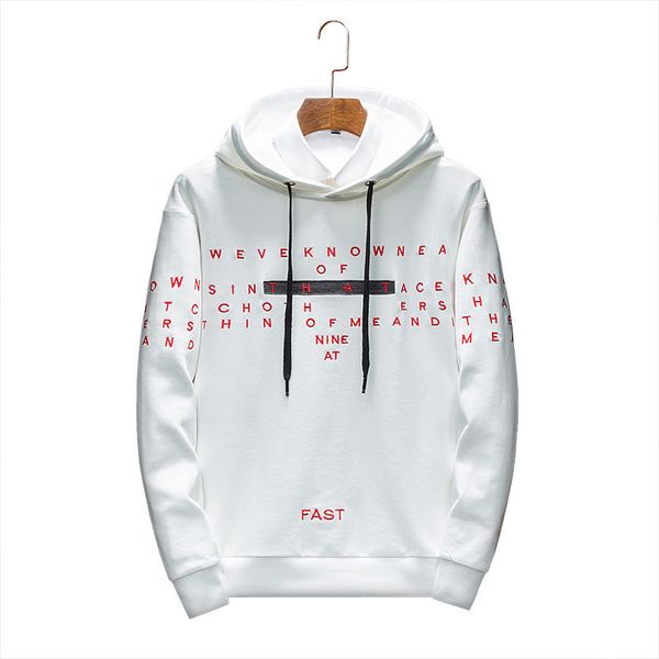 

mens designer hoodie autumn men's sweater pullover hoodie solid embroidery casual men's wear, Black