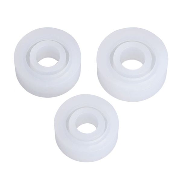

1set silicone jewelry ring cat ear round diy craft mirror handmade 16/17/18, Blue;slivery