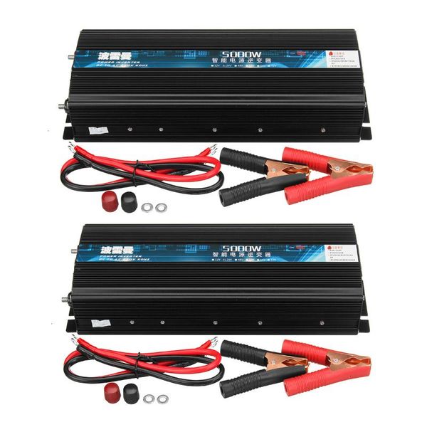 

5000w dc 12v to ac 220v dual digital display car power inverter converter car transformer convert power inverter modified sine