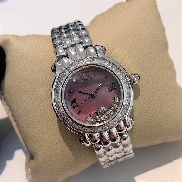

30mm luxury womens designer watches diamond iced out watch silver rose gold fashion quartz lady wristwatches montres de luxe, Slivery;brown
