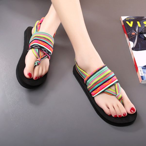 

soft beach sweat absorption shopping summer women flip flops anti slip casual flat comfortable daily outdoor rubber sole, Black