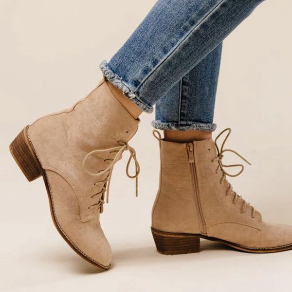 

puimentiua women's shoes with square root scalp shoes with zipper fashion buckle casual 2019 new style, Black