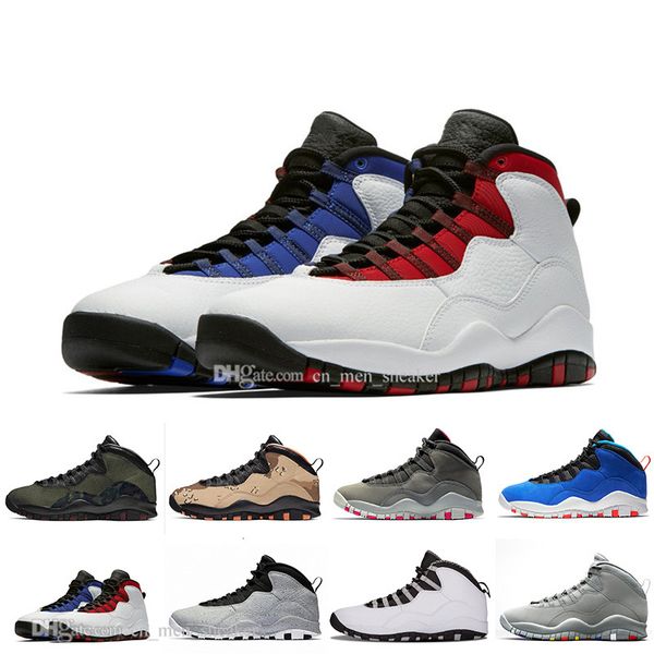 

2019 Desert Camo 10s Basketball Shoes Woodland Orland Cement 10 Westbrook I'm back Dark Smoke Grey Steel Grey Men sports Sneakers 41-47