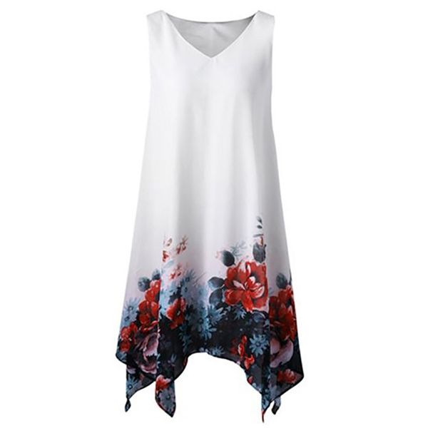 

Plus Size 5xl Chiffon Print Yellow Green White V-neck Mini Dresses Beach Dress Women Dress Summer 2018 Sexy Vintage Vestido 619