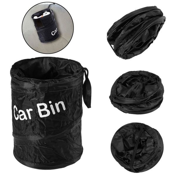 

wastebasket trash can litter container car auto garbage bin bag
