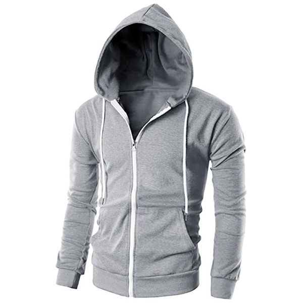 

men sports casual wear zipper with pocket fashion tide hoodies jacket fall sweatshirts autumn winter coat outwear, Black;brown