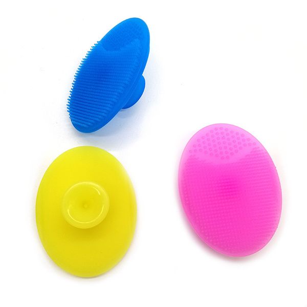 

facial exfoliating brush infant baby soft silicone wash face cleaning pad skin spa scrub cleanser tool ing