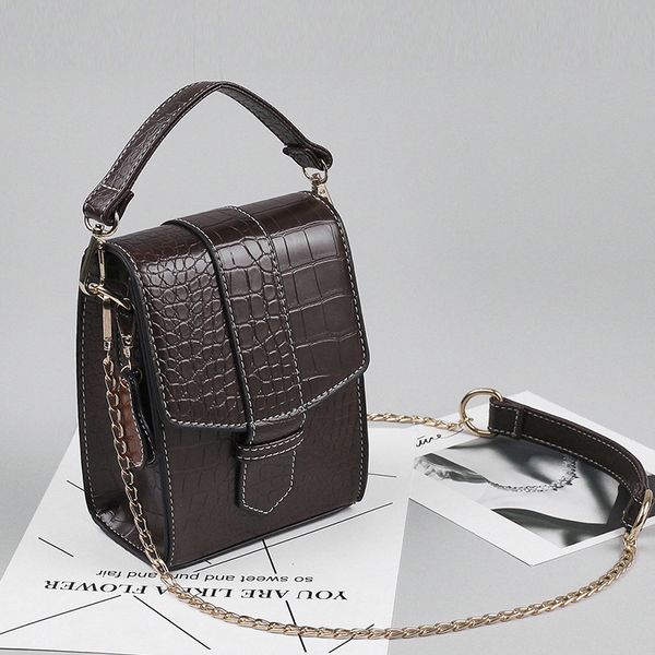 

jiulin the korean version of three-dimensional mobile phone bag stone pattern simple shoulder diagonal women's bag