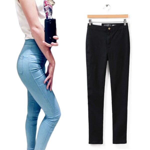 

jeans for women stretch black jeans woman 2018 pants skinny women with high waist denim blue ladies soft cotton