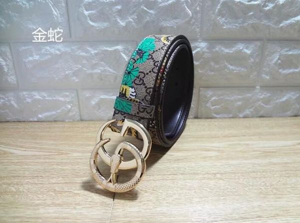 

belts selling new mens womens black belt genuine leather business belts pure color belt snake pattern buckle belt for gift 3396, Black;brown