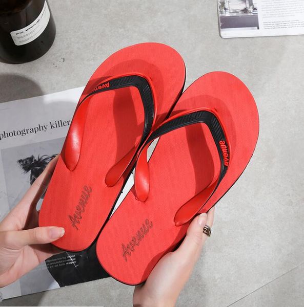 Women Summer Beach Platform Flip Flops Slippers Non-slip Sandals Shoes Plus Size