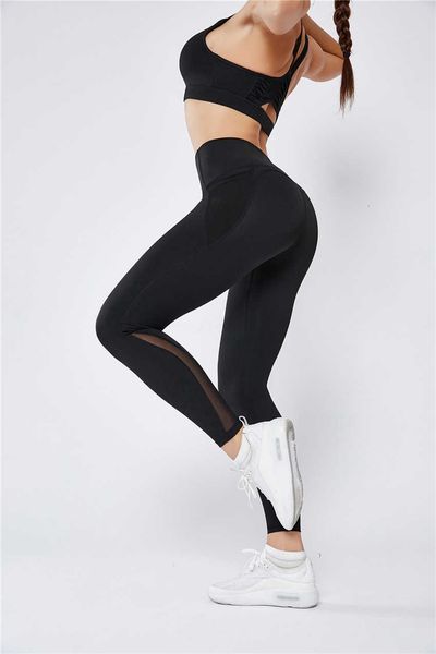 

2020 new women solid high waisted stretchy quick male yoga pant drying sport yoga workout cropped pants, White;red