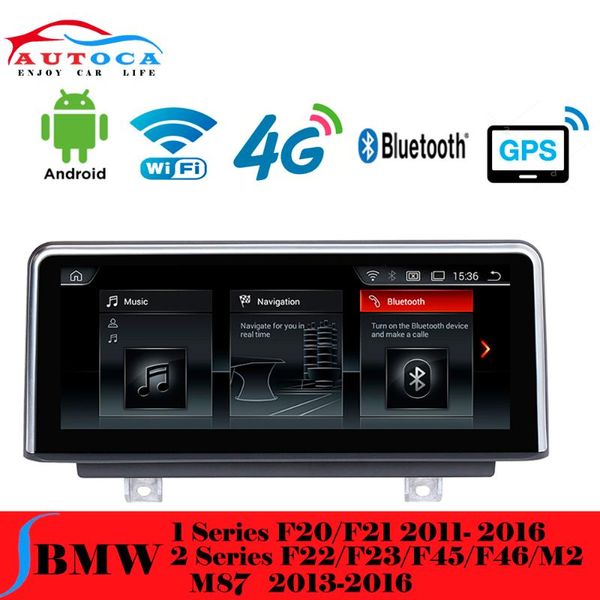 

10.25"multi-touch screen android 9 car gps display player for 1 2 series f22 f23 f45 f46 m2 m87 navi system nbt cic evo car dvd