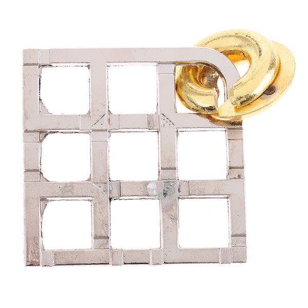 

grid lock puzzle classic metal brain teaser iq test toy for adults children