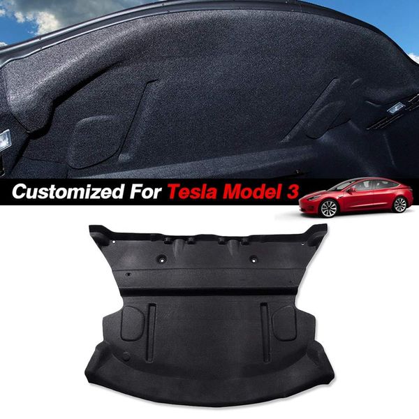 

car trunk noise reduction mat customized for model 3 car rear trunk soundproof cotton mat soundproof protective pad