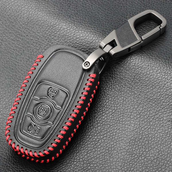 

new design men leather car key case cover for great wall haval h6 coupe c50 hoist protection key shell skin bag only case