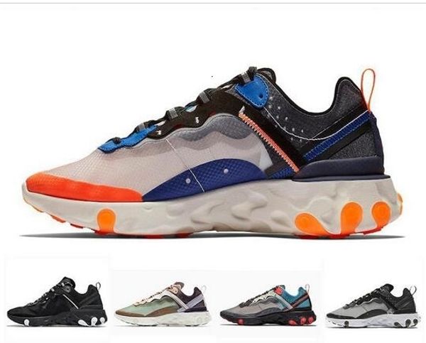 

2019 react element 87 running shoes for mens women anthracite light bone triple black white red orbit fashion men trainers sports sneaker