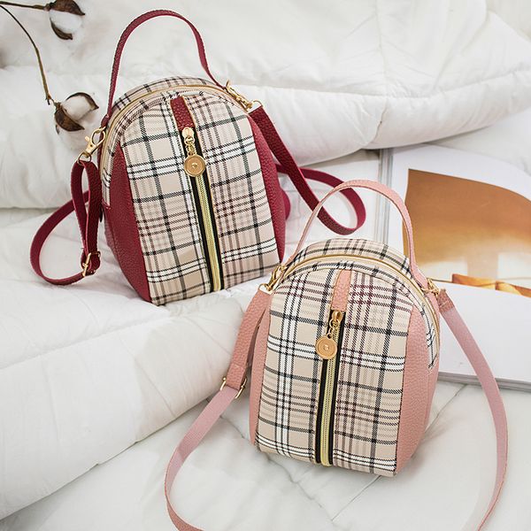 

2020 new sling bag shoulder bag clutch totes chain small square handbags rhombic wild shoulder