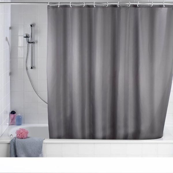 2019 Polyester Waterproof Bathroom Shower Curtain Solid Color
