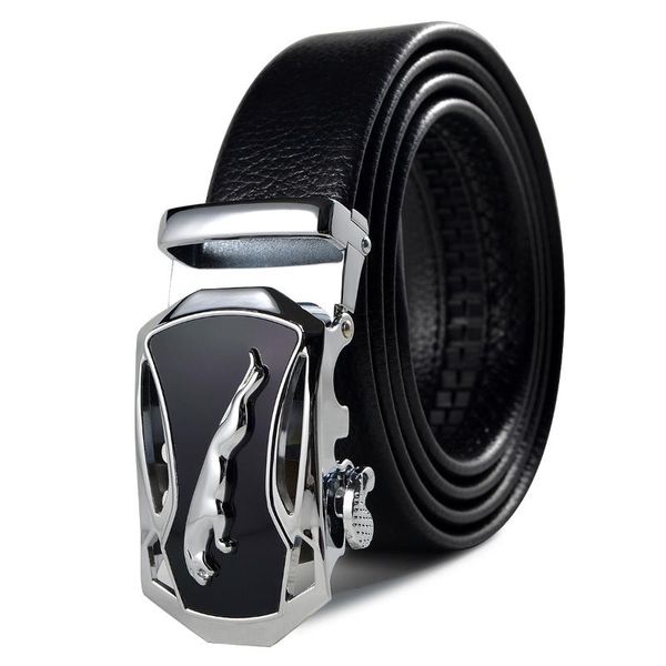 

black fashion belt leather belts for men alloy automatic buckle brand leather popular european and american style, Black;brown