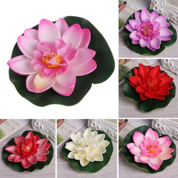 Acheter Artificielle Faux Flottant Fleurs Lotus Nénuphar Plantes Jardin Réservoir étang Décor C19041702 De 059 Du Mingjing03 Dhgatecom