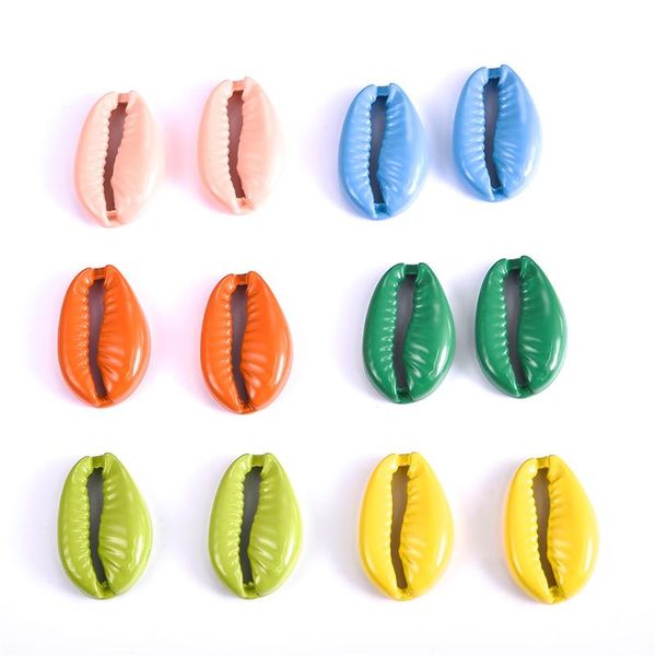 

10 шт. красочные спираль оболочки бусины подвески шарм каури пляж ювелирные изделия для diy ожерелье браслет ювелирные изделия делая выводы, Bronze;silver