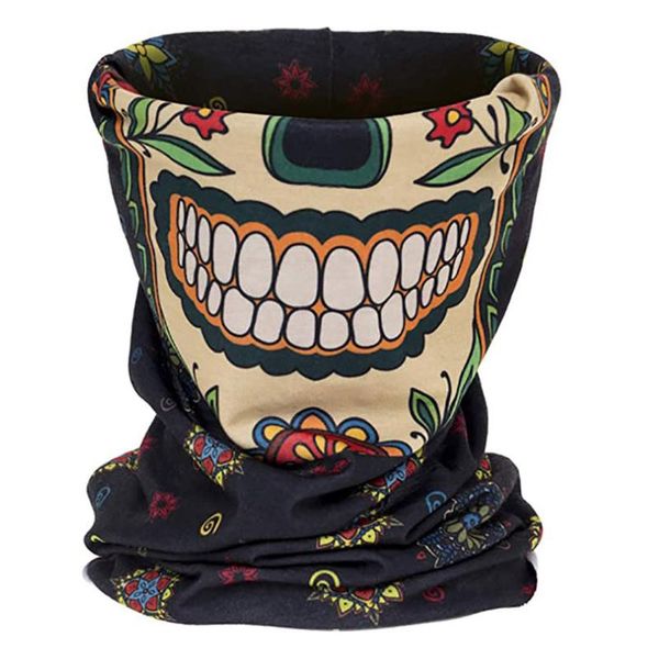 

25# bandanas magic scarf outdoor headwear bandana sport tube uv face workout hiking mascarillas de proteccion, Black
