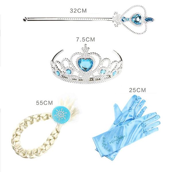 

cosplay cartoon wigs ponytail hair headbands rubber beauty fashion toys hair bands headwear decoration girls frozen, Slivery;white