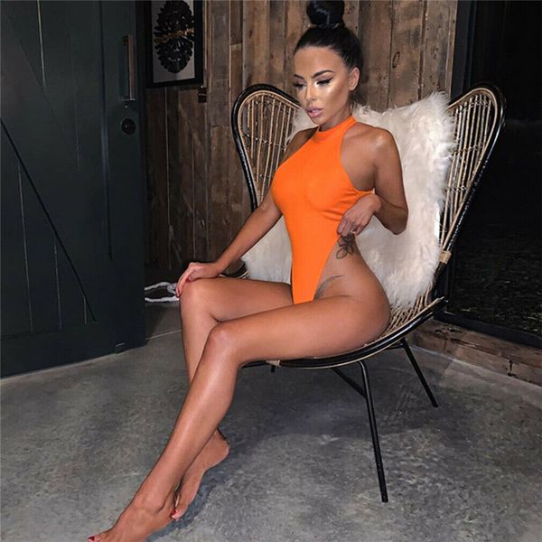 

women bodycon slim fitness workout sleeveless clubwear rompers jumpsuits off shoulder halter solid summer bodysuit outwear, Black;white