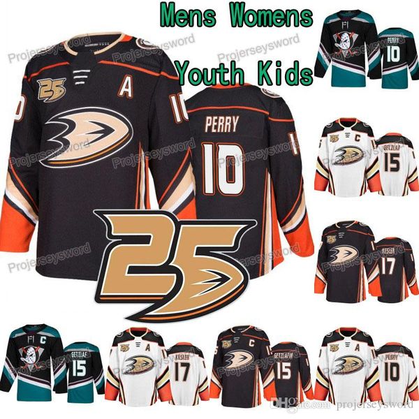 

25th Anniversary Corey Perry Anaheim Ducks Jersey Adam Henrique Ryan Getzlaf Ryan Kesler Brandon Montour Cam Fowler Chris Kelly Jerseys