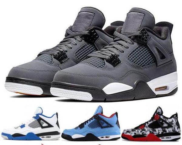 

2019 cool grey 4 4s mens basketball shoes bred cactus jack green grow military blue alternate 89 mens sports designer sneakes 7-13