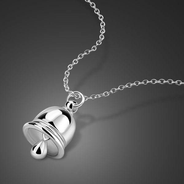 

decoration silver bell necklaces & pendants for women long statement necklace fashion silver process jewelry favorite gift