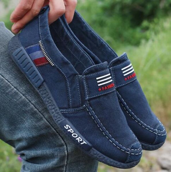 

Высокое качество мужская обувь повседневная обувь 2019 весна лето свет холст молодежная обувь мужчины дышащая мода плоская обувь