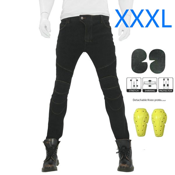 

gear motorcycle jeans s~3xl replacement women black trousers knee pads
