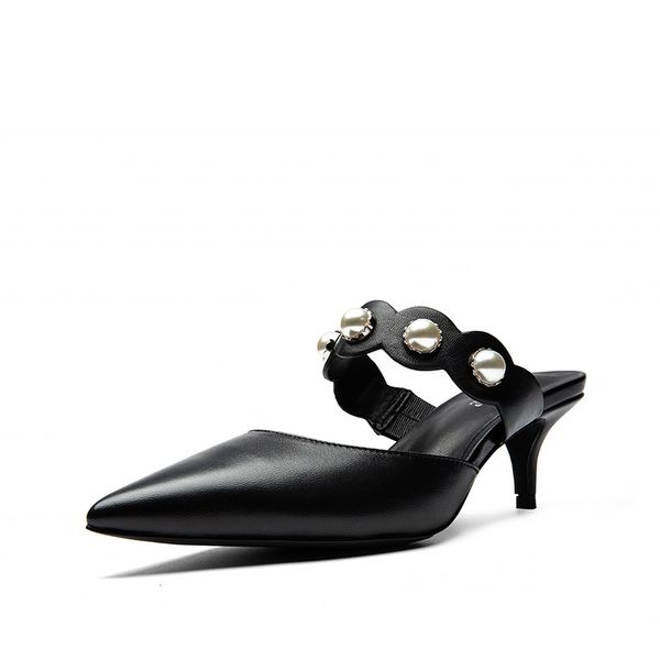 

2020 new genuine leather women lady fashion sandals, Black