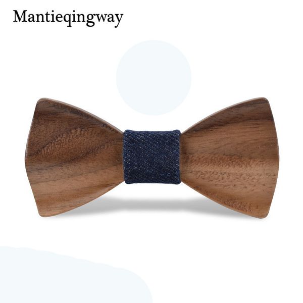 

mantieqingway children wedding business suits wood bowtie necktie solid wooden bowtie gravatas kids boys girls wedding bow tie, Black;gray