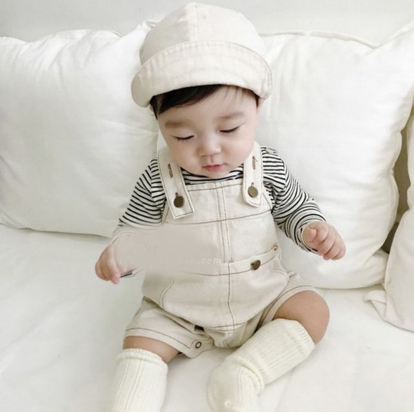 

2020 spring summer new arrival baby boys and girls fashion denim overalls baby boy overalls, Blue