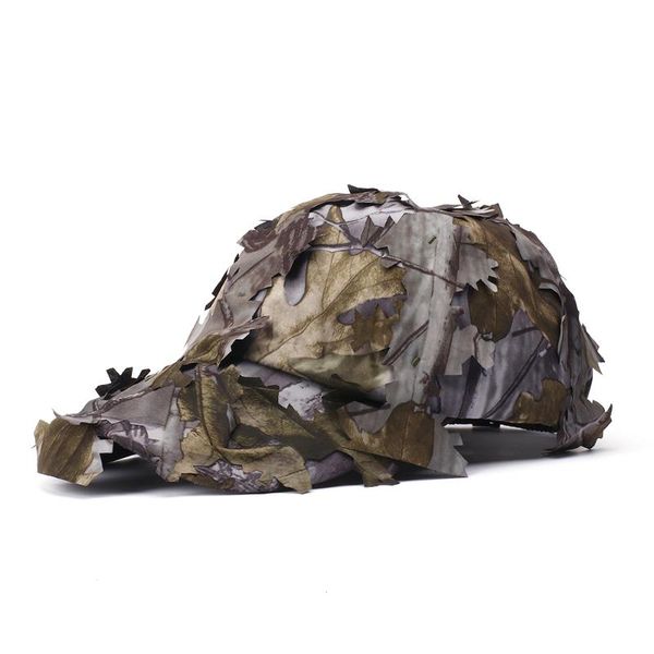 

cotton camouflage hat bionic leaf hunting animals woodland sniper cap, Camo